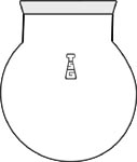 Flask, Reaction, Round Bottom, Flange Neck